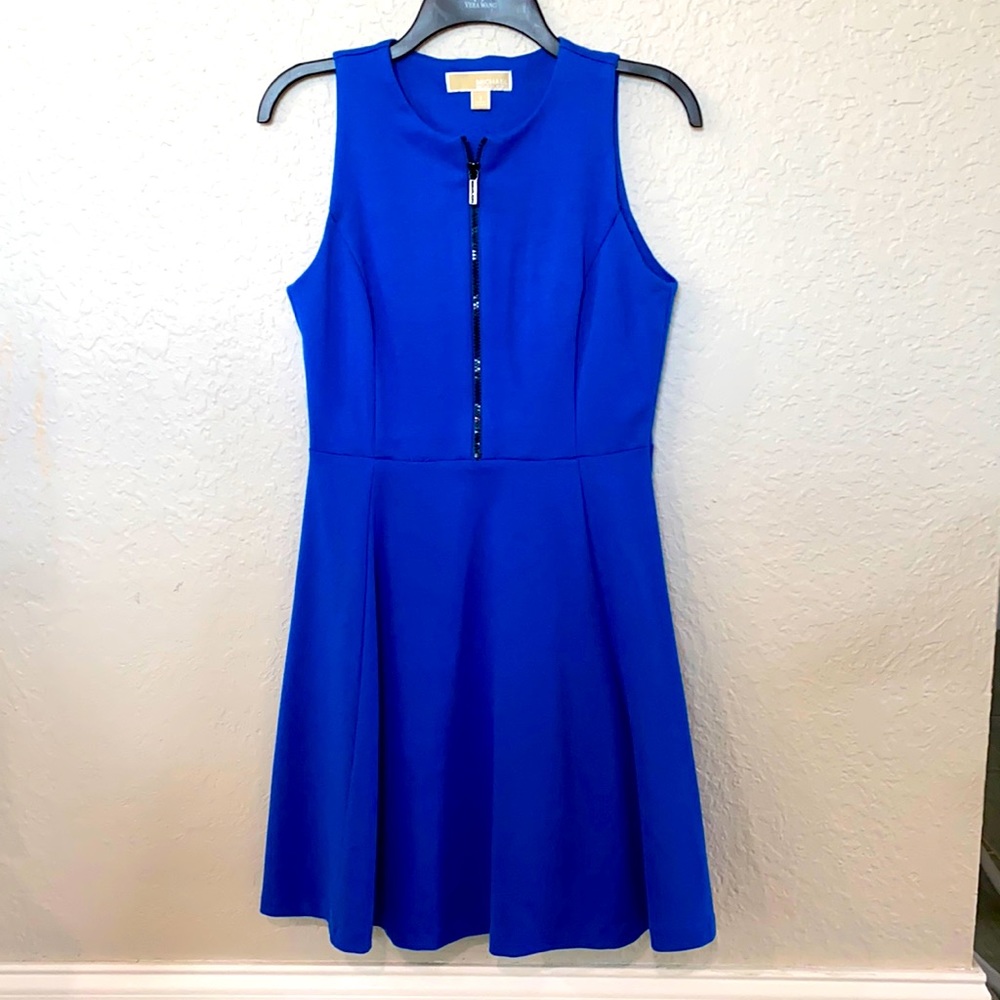 Michal Kors Blue Dress with Black Zipper